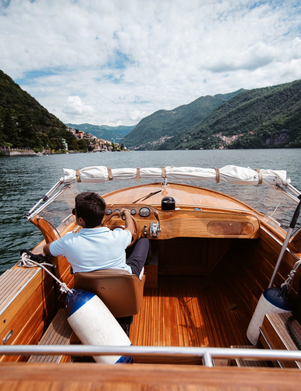 Boat tour of Lake Como