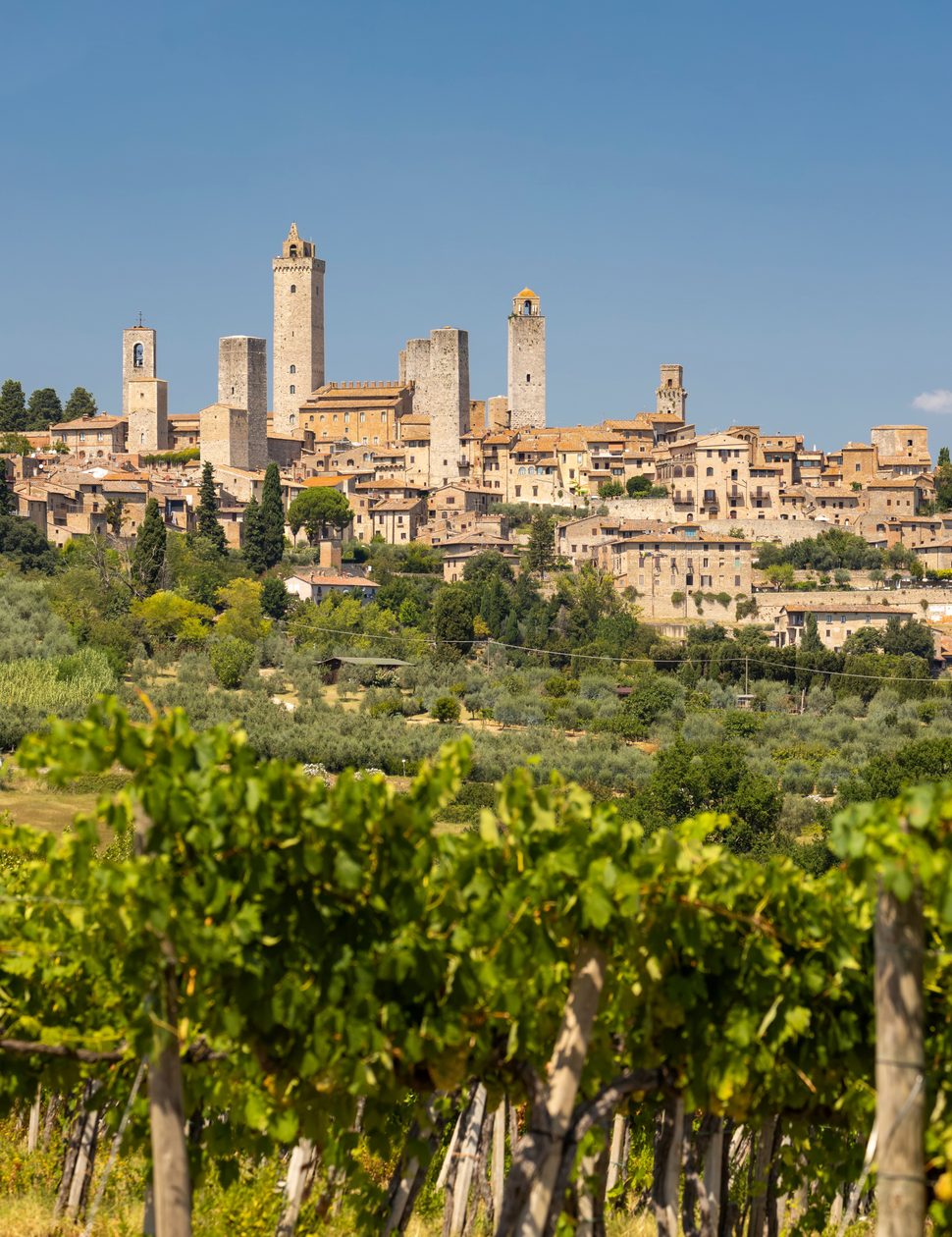 towers of San Gimignano in tuscany in italy