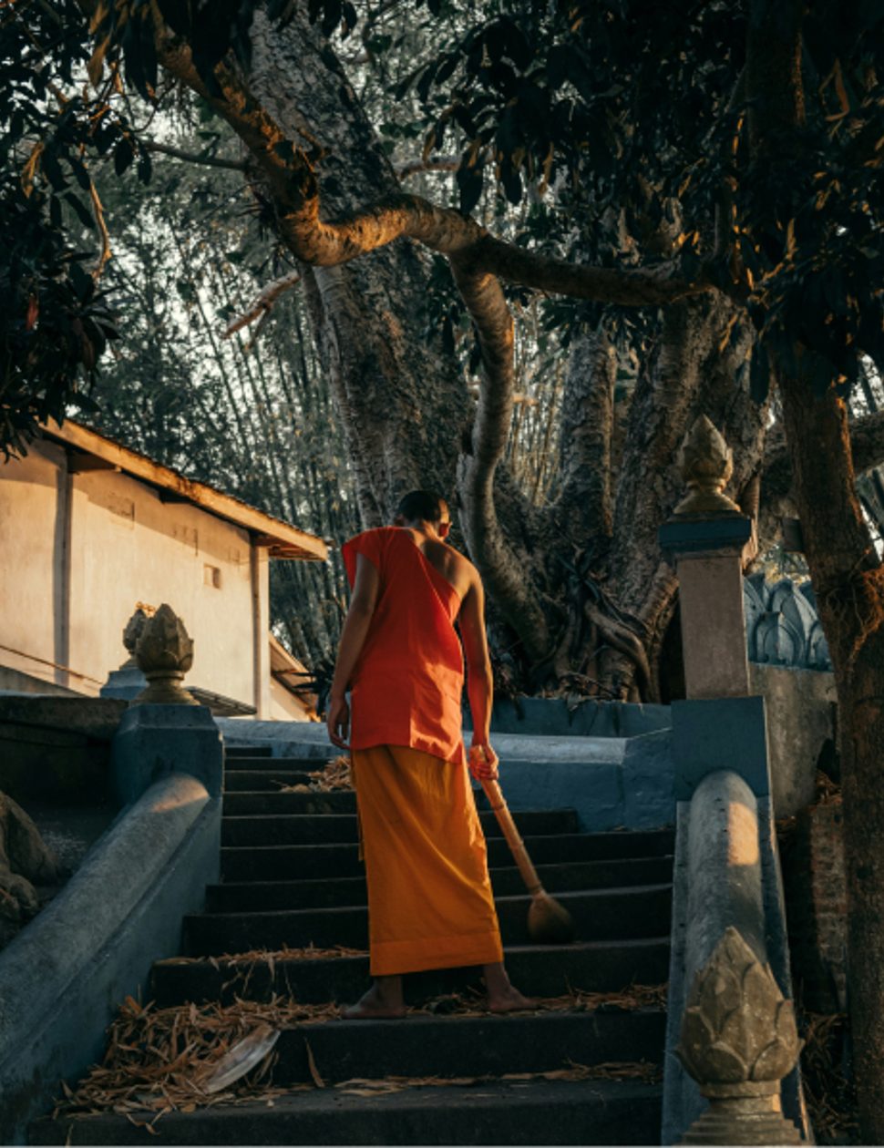 Monks in Luang Prabang, Laos