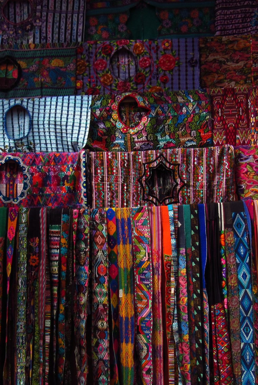 Textiles market in Guatemala
