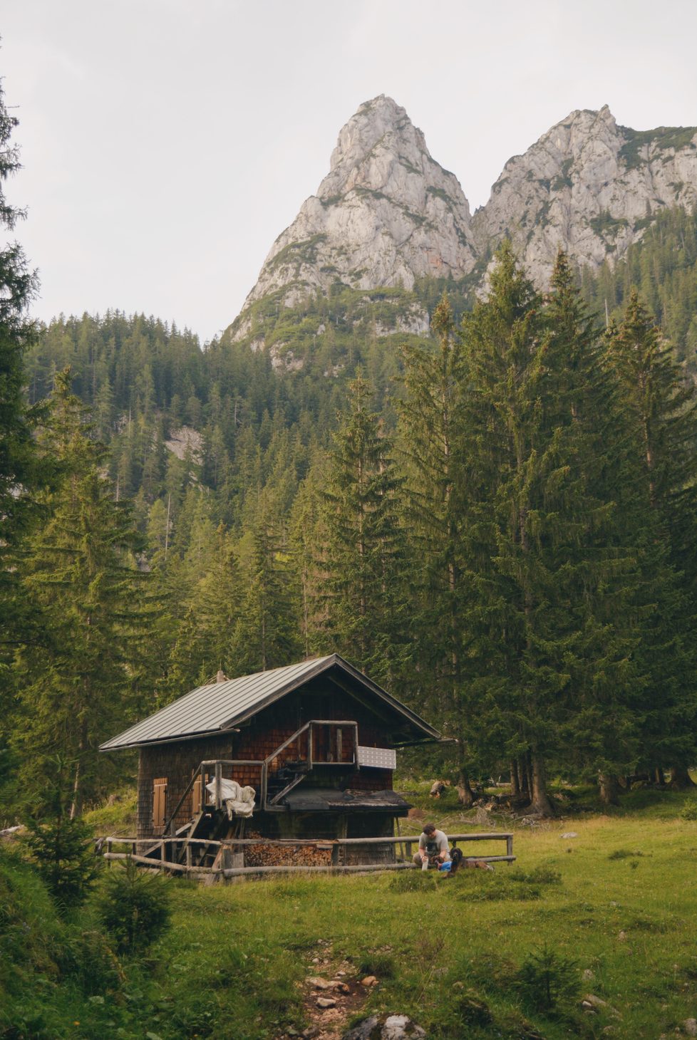 European Alps in the summer