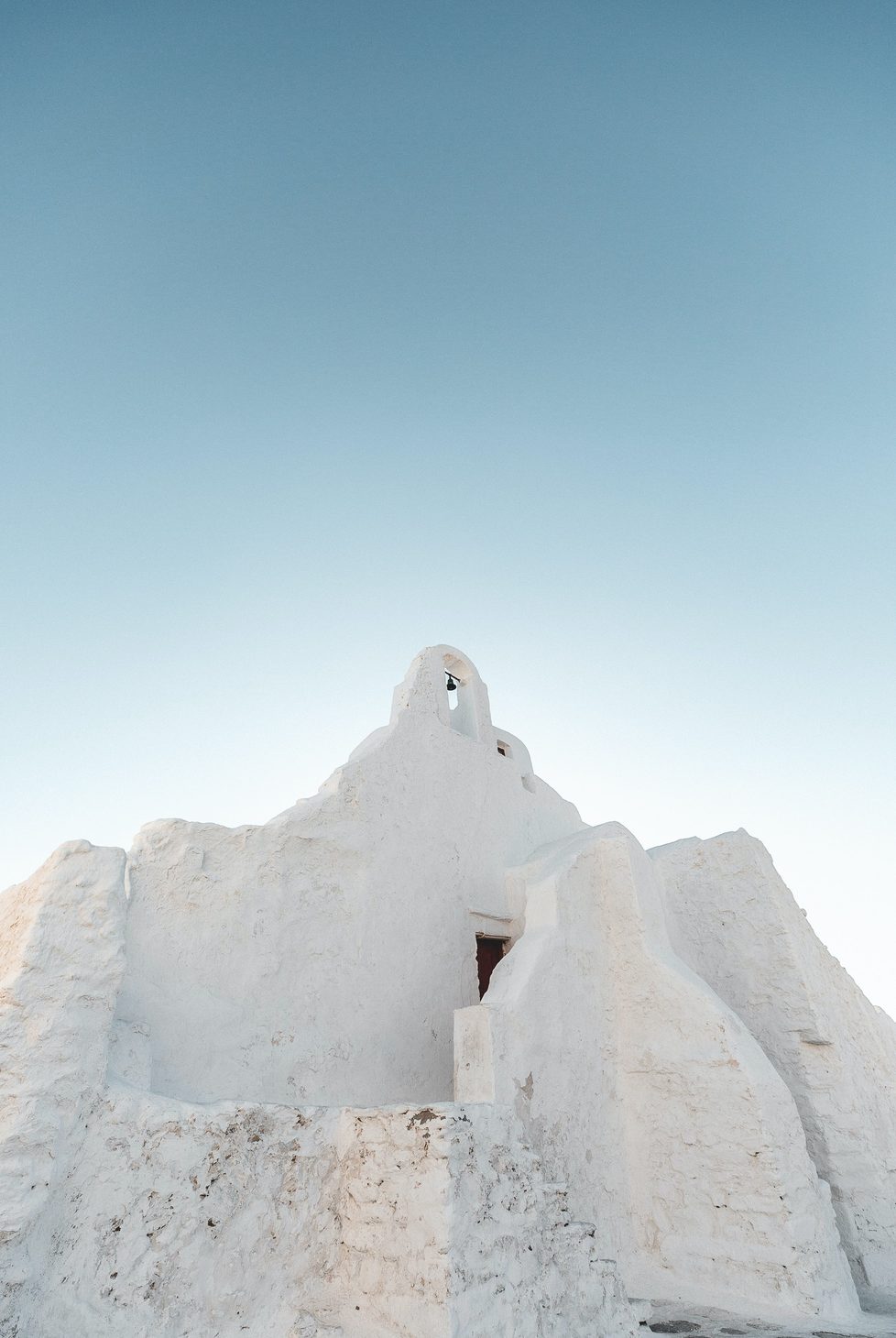 White building in Mykonos, Greece