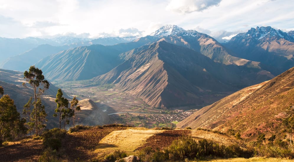 Urubamba Valley sacred valley view landscape