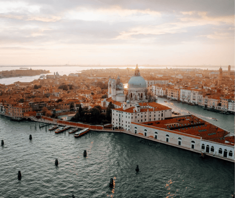 Venice from above, Italy