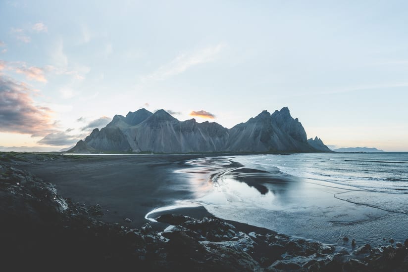 Black sand beach, Iceland
