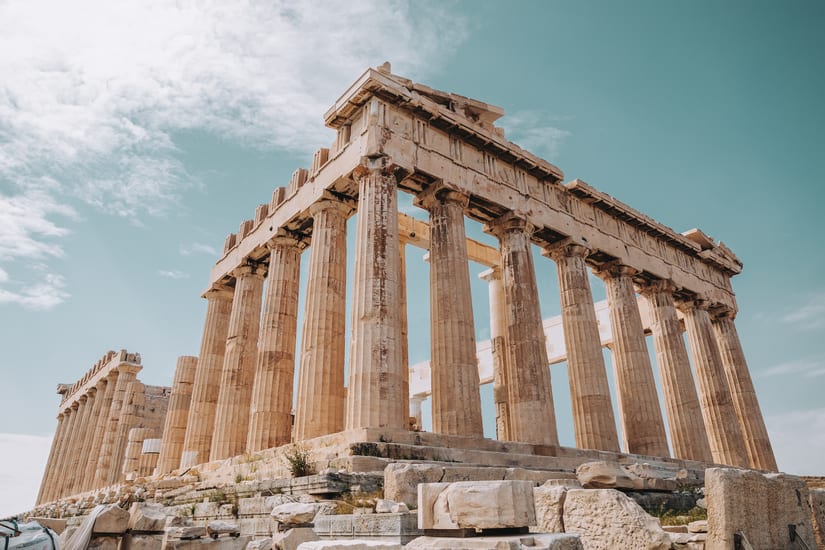 Parthenon on the Acropolis, Athens in Greece