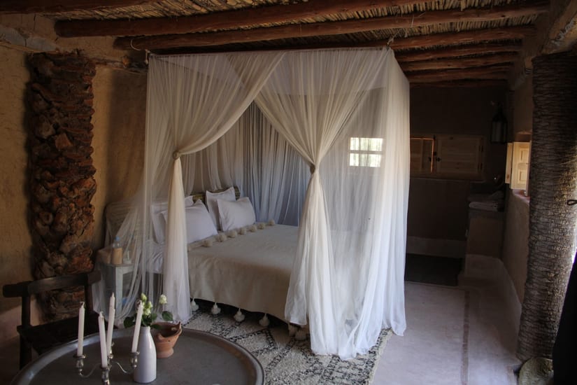 La Pause Camp bedroom, Morocco