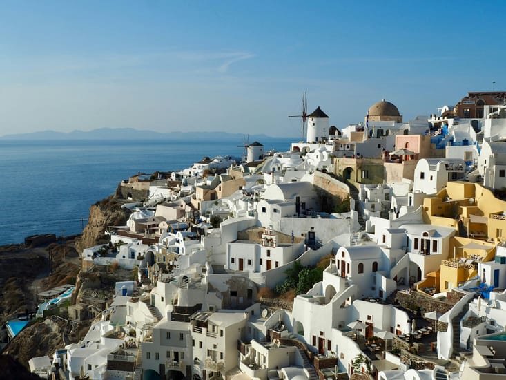 Santorini coastline