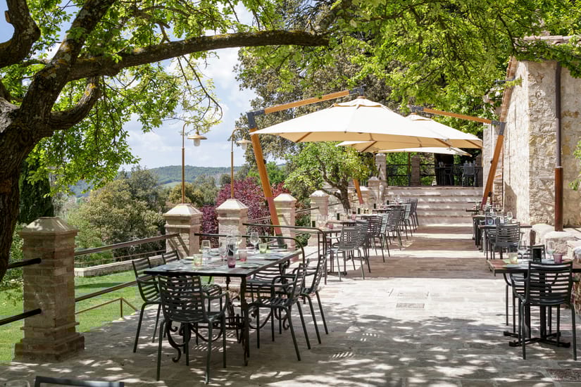 Garden restaurant Borgo Pignano
