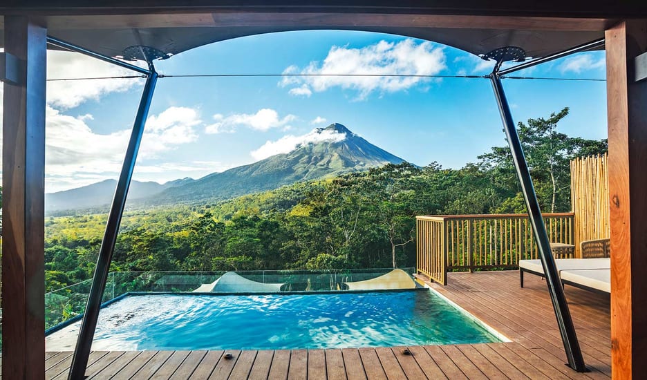 Pool at nayara tented camp in costa rica