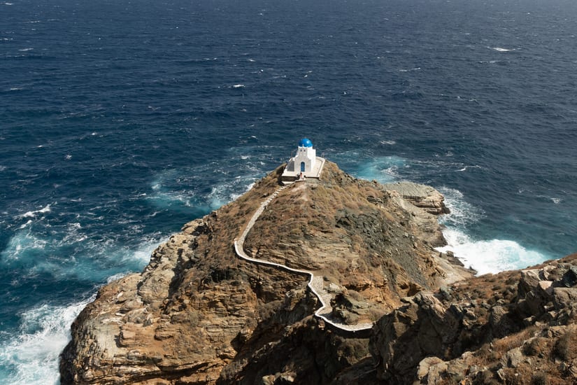 Sifnos coastline and church