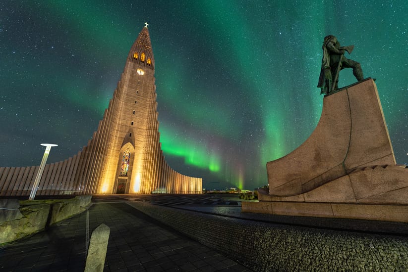 Reykjavik northern lights