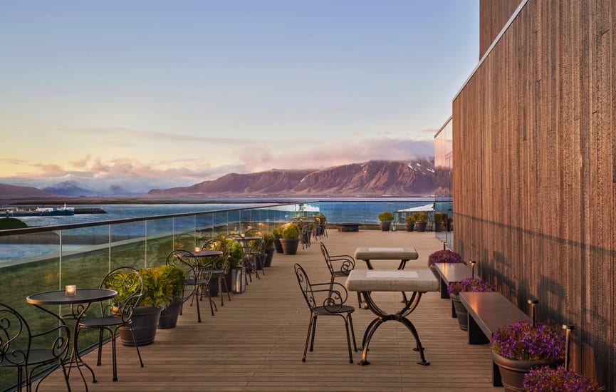 reykjavik edition roof terrace in iceland