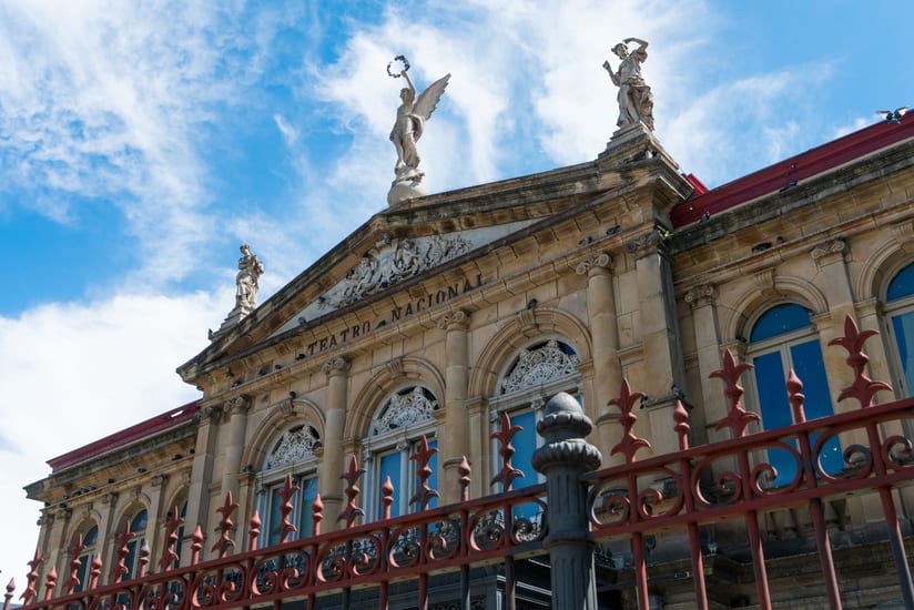 teatre nacional cityscape in san jose in costa rica