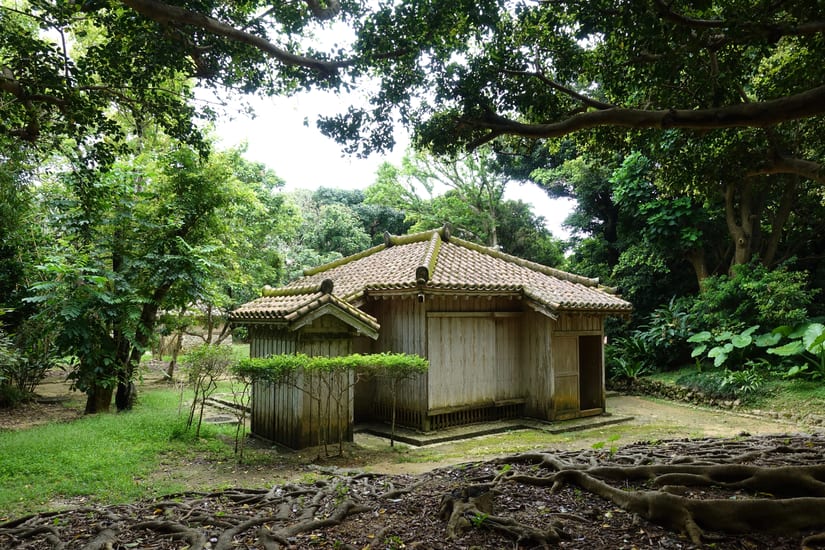 shikinaen garden in okinawa in japan