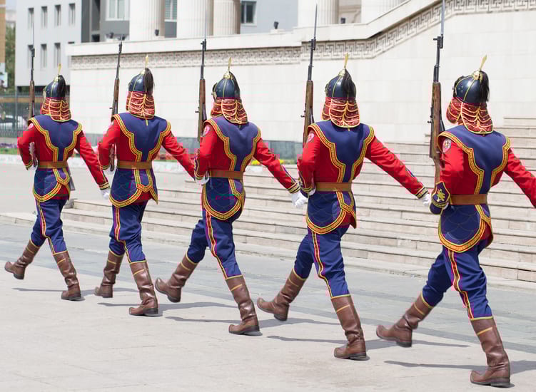 changing of the guard in ulaanbaatar