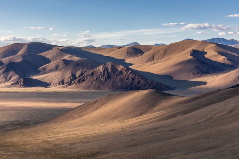 altai mountains in bayan olgii in mongolia