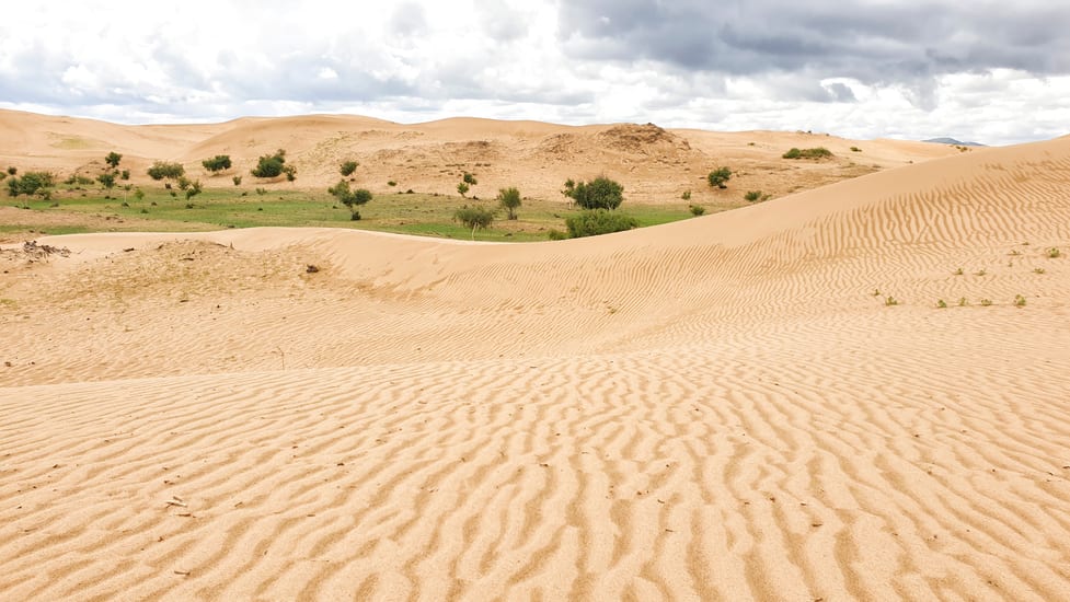 bayan gobi sand dunes in mongolia