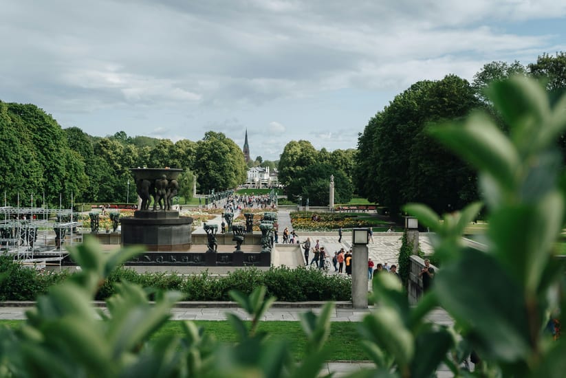 Frogner Park sculptures in oslo in norway