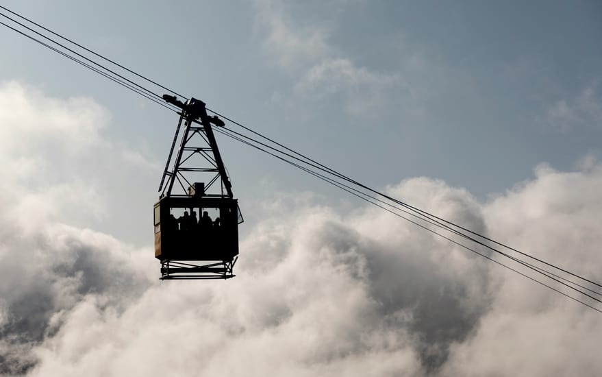 cable car in bergen in norway