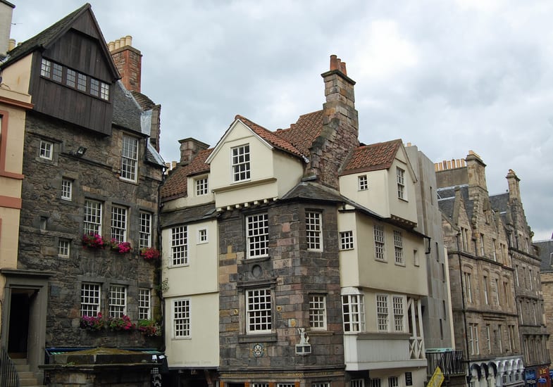 John Knox's House In Edinburgh in scotland