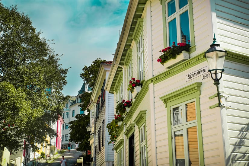 street in bergen in norway